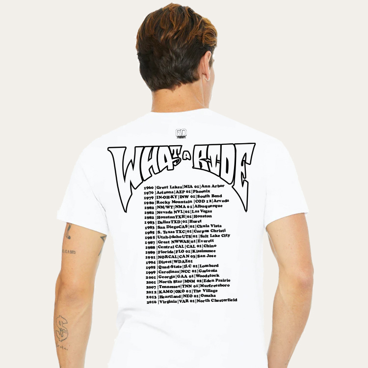 What A Ride World Tour T-shirt