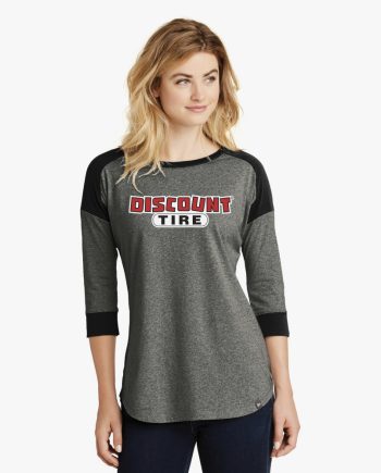 Logo – New Era® Ladies Heritage Blend 3/4-Sleeve Baseball Raglan Tee