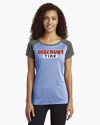 Logo – Sport-Tek® Ladies Heather-On-Heather Contender™ Scoop Neck Tee