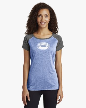Halo – Sport-Tek® Ladies Heather-On-Heather Contender™ Scoop Neck Tee