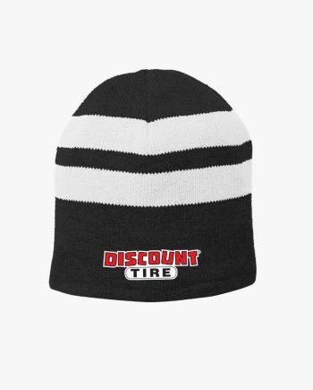 Port & Company® Fleece-Lined Striped Beanie Cap