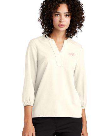 Logo – MERCER+METTLE™ Women's Stretch Crepe 3/4-Sleeve Blouse