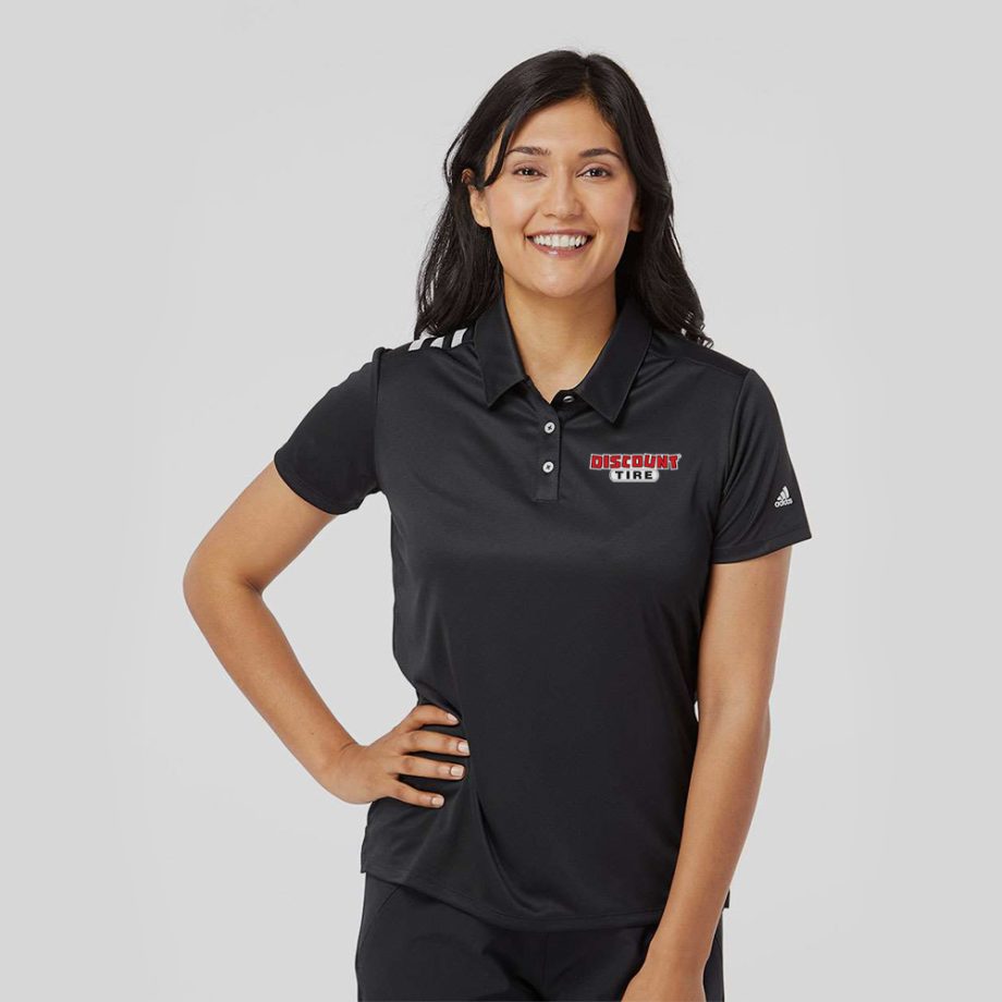 Logo – Adidas Women's 3-Stripes Shoulder Polo