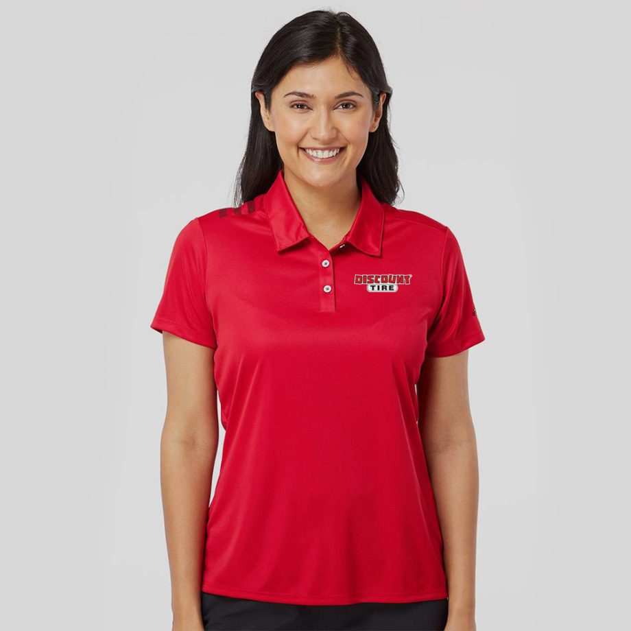 Logo – Adidas Women's 3-Stripes Shoulder Polo