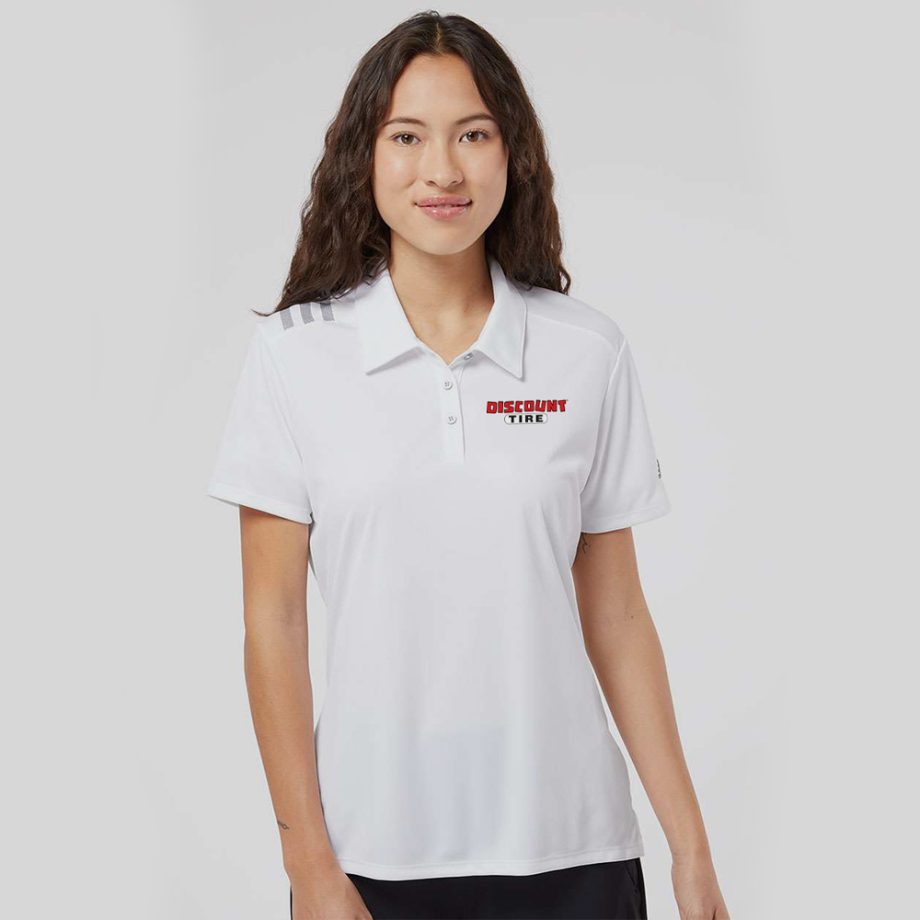 Logo – Adidas Women's 3-Stripes Shoulder Polo