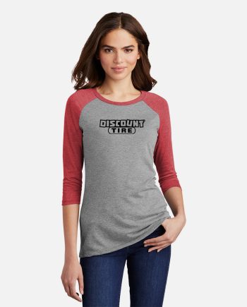 Logo - District ® Women’s Perfect Tri ® 3/4-Sleeve Raglan