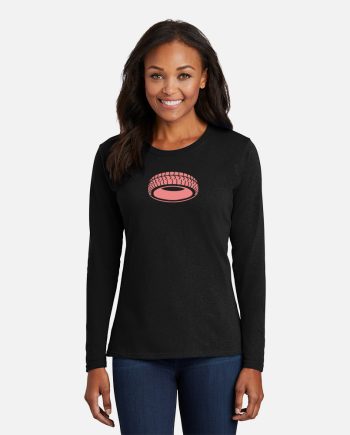 Halo - Port & Company® Ladies Long Sleeve Core Cotton Tee