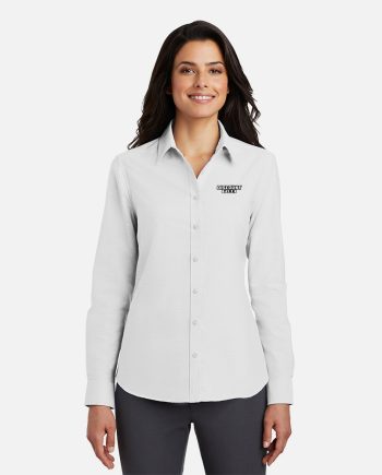 Logo – Port Authority® Ladies SuperPro™ Oxford Shirt