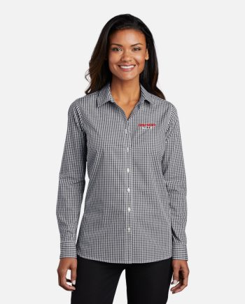 Logo – Port Authority ® Ladies Broadcloth Gingham Easy Care Shirt